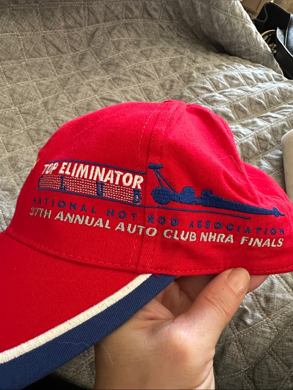 Red Racing Baseball Cap - 50 Years Commemorative - Picture 4 of 5